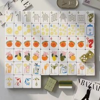 Ensemble de mahjong américain personnalisé, tuiles en acrylique personnalisées, cadeau de fête OEM pour femmes