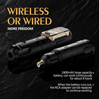 Ambition Vibe 2,5/3,5/4,0/4,5mm Stroke Motor sin escobillas Profesional Direct Drive Máquina de pluma de tatuaje inalámbrica para arte corporal de artista