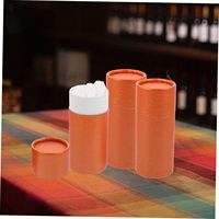 Emballage personnalisé de luxe en papier orange spécial, tube cylindrique rond, boîte cadeau pour flacon de soin de la peau ou de parfum