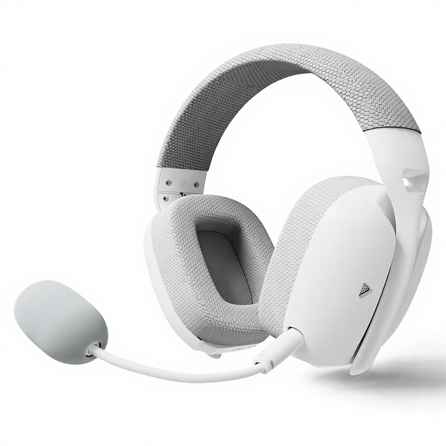 L80 PRO Wireless Gaming Headset ANC Over-Ear Three Mode Gaming Headset with Built-in/Detachable Dual Microphone