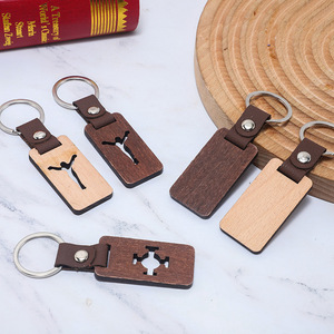 Wooden <b>Keychain</b> Bottle Opener Natural Wood Portable Unisex Car Pendant Gift - Product Image 4