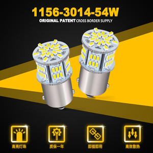 หลอดไฟ LED สำหรับรถยนต์ 12V สำหรับไฟจอดและไฟท้าย 3014 54SMD ไฟเลี้ยว ไฟเบรก 1156 1157 ไฟ LED - Product Image 5