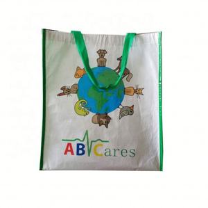 Bolso de compras laminado reciclado RPET patrón de dibujos animados no tejido - Product Image 1