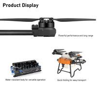 Drone agricole à charge utile lourde, pulvérisateur pour grandes exploitations, haute efficacité, diffusion autonome de pesticides, semis, UAV haute précision