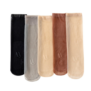 <span class=keywords><strong>Bas</strong></span> d'été transparents antidérapants mi-mollet pour femmes Style court Chaussettes fines résistantes à l'usure de <span class=keywords><strong>couleur</strong></span> <span class=keywords><strong>chair</strong></span> - Product Image 1