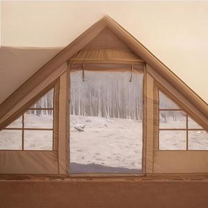 Tente gonflable portable extra-large 12,8 m² quatre saisons, imperméable, avec cloison à deux pièces pour le <span class=keywords><strong>camping</strong></span> familial en plein air - Product Image 5