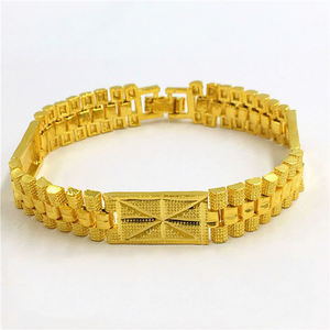 Vòng Đeo Tay Dây Đồng Hồ Cá Nhân Cho Nam, Mạ Vàng <span class=keywords><strong>24</strong></span> <span class=keywords><strong>Karat</strong></span> - Product Image 3