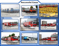 Camion de pompiers à eau de 5000 L, 4x2, efficace, avec échelle de pompier, pour les urgences, directement de l'usine, nouveau camion de pompiers à moteur diesel