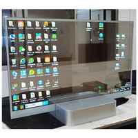 Pantalla OLED de elevación de 30 ''y 55'', señalización Digital transparente 4K, pantalla Oled transparente ultrafina táctil