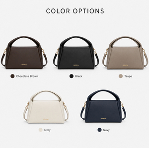 Bolso de Hombro Estructurado para Mujer, Forma de Media Luna, Asa Superior, Piel Sintética, Bandolera con Correa Desmontable, para Uso Diario y Trabajo - Product Image 6