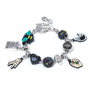 Wowei Wednesday Black Wednesday Pulsera de bricolaje con cuentas de <span class=keywords><strong>la</strong></span> serie de televisión <span class=keywords><strong>Addams</strong></span> Family Pendant - Product Image 4