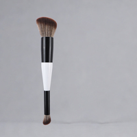 Kuas Makeup Sintetis Dua Sisi untuk Bedak, Blush On, Eyeshadow, dan Concealer - Kuas Makeup Tunggal
