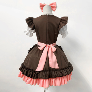 Anime Lolita Maid Outfit Cosplay Cute Costume Black Dress Girls Women Men Lolita Dresses Waitress Maid Party Stage Costume - Product Image 5