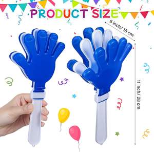 Clapette en plastique en forme de main, personnalisable avec logo imprimé, pour promotion, cadeau, bruit, animation, jouet de soutien - Product Image 3