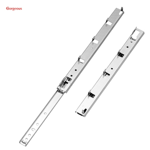 Glissières télescopiques à montage supérieur pour meubles de <span class=keywords><strong>cuisine</strong></span>, en zinc bleu, à deux sections, largeur 25 mm, pour tiroirs suspendus - Product Image 6
