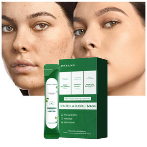 Masker Wajah organik Logo kustom dengan asam hialuronat Formula pembersih pelembap menenangkan Label pribadi untuk wajah - Product Image 2