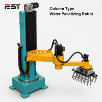 Bras robotisé de palettisation entièrement automatique avec moteur de boîte de vitesses PLC et ventouse pour cartons, bouteilles d'eau, sacs et boîtes