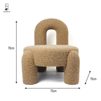 Nouveau tissu de haute qualité alpaga doux 100% Polyester fauteuil maison chambre meubles canapé simple