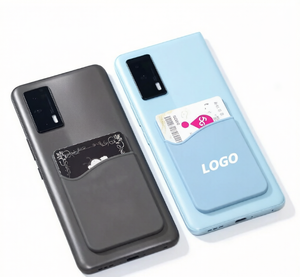 แผ่นกาวติดโทรศัพท์มือถือพร้อมช่องใส่บัตร  วัสดุซิลิโคน พิมพ์โลโก้ สีตามสั่ง สำหรับโปรโมชั่นของขวัญ - Product Image 5