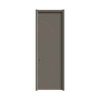 Porte intérieure moderne en bois JSQ-LT-05 Snow Mountain Silver pour chambre à coucher