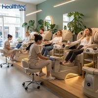 Chaise professionnelle de luxe pour pédicure et manucure en fibre de verre pour spa et pédicure pour salon de manucure