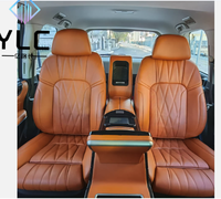 Siège de voiture en cuir de luxe haut de gamme pour véhicule VIP avec accoudoir et console centrale