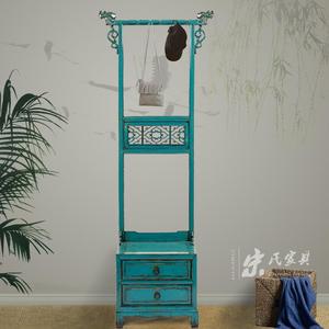 Oriental Trung Quốc cổ sinh sản tái chế gỗ mộc mạc tường trang trí thang - Product Image 5