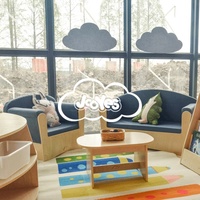 Table d'école moderne en contreplaqué de bouleau de haute qualité, table basse en bois avec design à emboîtement, pour maternelle et préscolaire Montessori JOOYES