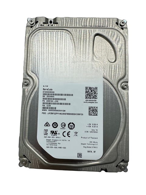 2TB 7200RPM SATA 6Gb/s 3.5-inch 64MB Cache CMR Hard Drive ST2000DM006