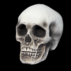 Halloween Lifesize Skeleton Man Head Styrofoam <strong>Skull</strong> Table Top <strong>Decoration</strong> for Bar Party &amp; Haunted House Party <strong>Decorations</strong> - Product Image 1