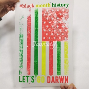 Bán Buôn Sắt Trên Truyền Nhiệt In Làm Cho Mỗi Tháng Lịch Sử Màu Đen Tháng Thiết Kế Cho Tùy Chỉnh T Áo Sơ Mi - Product Image 5