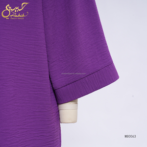 Conjunto de 2 Piezas Habib 2026 para Mujer, Vestido Musulmán Informal Holgado, Top Estampado y Pantalones Anchos, Otoño, Venta al Por Mayor - Product Image 4