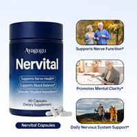 Capsules Nervital personnalisées, formule avancée, favorisent une santé nerveuse optimale, réduisent l'inconfort et favorisent la fonction nerveuse