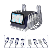 Appareil professionnel de remodelage corporel à 8 poignées, électrostimulation EMS, coussinets rafraîchissants et affichage de la température