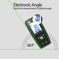 Distancemètre et télémètre laser professionnel de règle électronique de haute précision de 60m avec instrument de mesure d'affichage LCD