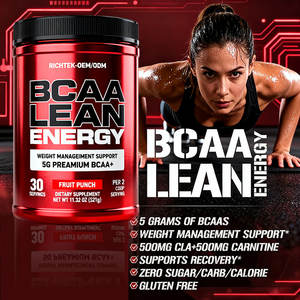 Aminoácidos BCAA de Suministro de Fábrica, Suplemento en Polvo <span class=keywords><strong>para</strong></span> Bebida Instantánea, Quemagrasas, Energía Natural <span class=keywords><strong>para</strong></span> el Rendimiento - Product Image 4