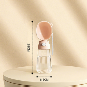 2025 elegante bottiglia d'acqua portatile per cani resistente per animali domestici contenitore per cani per viaggi all'aperto a piedi scatola di plastica imballata - Product Image 3