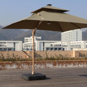 Water <strong>Repellent</strong> Anti-UV Outdoor Garden <strong>Umbrella</strong> 3.5m Large Fixed Heavyweight Parasol for Restaurant Patio Backyard - Product Image 5
