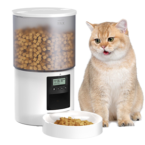 Comedero Inteligente para Mascotas de Plástico Sólido Moderno de 4L con Control Remoto por Aplicación, Cámara y Tazón de Acero Inoxidable para Perros y Gatos - Product Image 1
