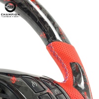 Volant sport en cuir et fibre de carbone forgée sur mesure pour BMW E46, E36 330CI 325I E81 E87 E91 E92, accessoires auto
