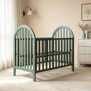 <span class=keywords><strong>Lit</strong></span> cododo classique blanc pour nouveau-né, berceau en métal et en bois pour bébés - Product Image 6