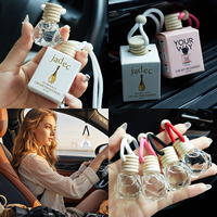 Diffuseur de parfum pour voiture en verre personnalisé, désodorisant liquide moderne, diffuseur d'huiles essentielles à suspendre