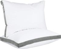 Oreillers à soufflet personnalisés (lot de 2) – Oreillers de lit de qualité supérieure pour dormeurs sur le côté et sur le dos – Couleur du soufflet