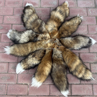 Porte-clés en fourrure de renard naturelle, queue de renard roux, pendentif de sac pour cosplay, décoration