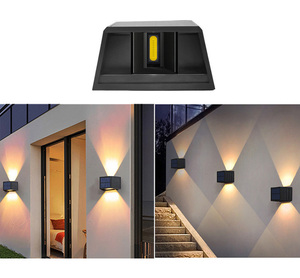 Lámpara de pared de jardín solar impermeable IP65 para exteriores, luz LED blanca cálida, funciona con pilas para PC para decoración de paisaje de Hotel <span class=keywords><strong>Villa</strong></span> - Product Image 5
