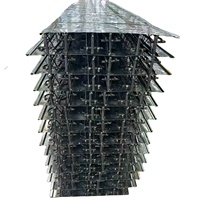 Plancher en treillis d'acier renforcé TD4-80, hauteur de treillis 70 mm, coffrage permanent économique pour mezzanine de bâtiment de bureaux