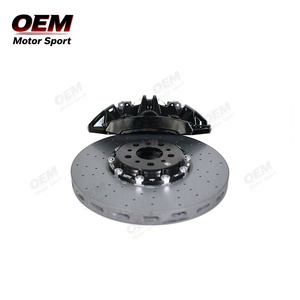 Nuevo Sistema de Frenos de Cerámica de Carbono Negro Ultimate de MOTOR SPORT OEM, Kit de Actualización Monobloque de 6+1 Pistones Completo, 50% Mejorado - Product Image 5