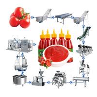 HNOC Ligne de production commerciale entièrement automatique de purée de tomates Petite machine de fabrication de sauce tomate