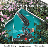 Scie à chaîne sur perche industrielle de 650 W, 6 pouces, sans fil, portative, à batterie, pour la coupe du bois, certifiée GS, à longue portée