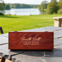Coffret cadeau en bois gravé personnalisé, ensemble de verres à whisky, verre à whisky en cristal taillé en diamant avec sous-verres en bois, cadeau personnalisé pour homme